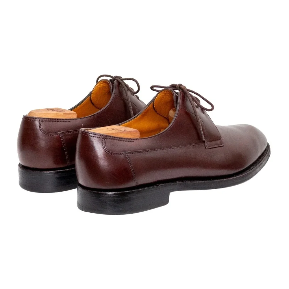John Lobb Brown Calf Leather Derby Shoes Mens UK 10.5 E US 11.5 Lace Up Harley